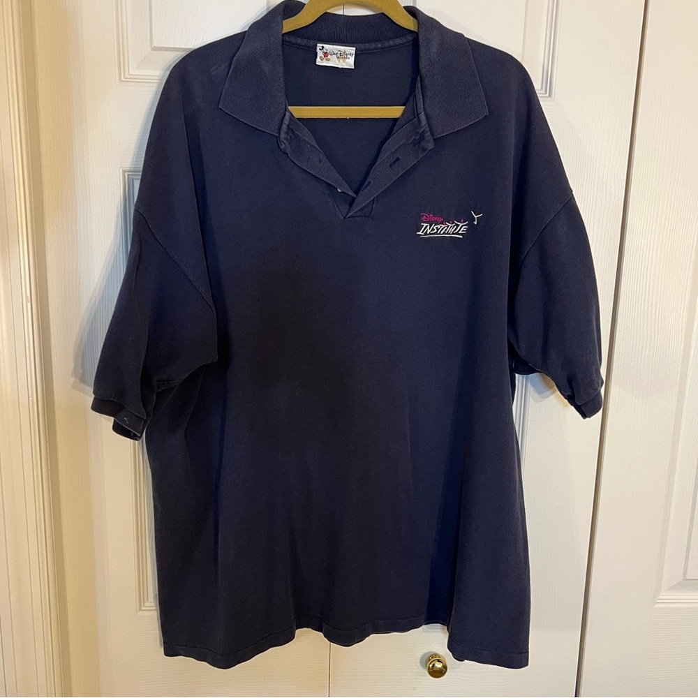 Disney Institute Dark Blue Polo with Embroidery